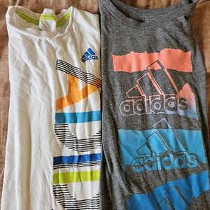 Adidas Boy's Bundle of 2 Graphic Tees Size Large (12-14)